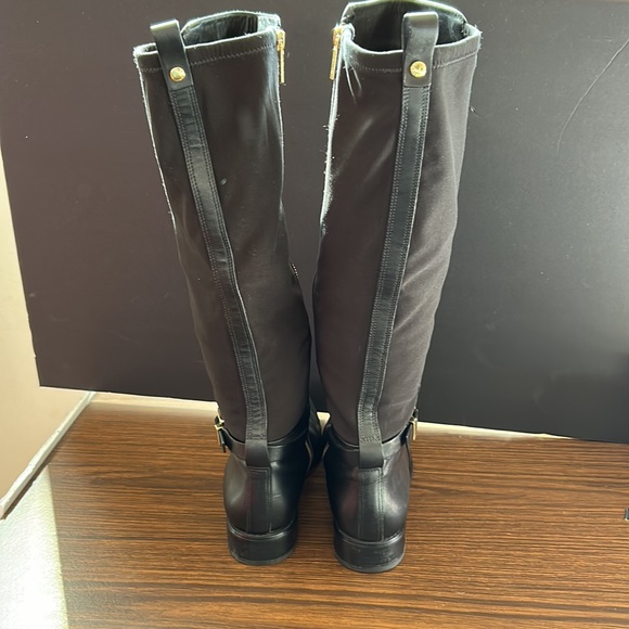 Michael Kors Riding Boots leather & neoprene knee boots, Size 8.5 - Picture 5 of 11